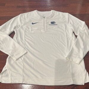 Nike Penn State White Quarter-Zip Pullover Shirt